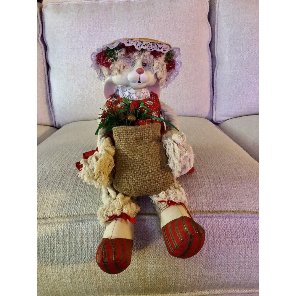 House of Lloyd Bunny "Flossie" Christmas Around the World 1993 Shelf Sitter VTGE